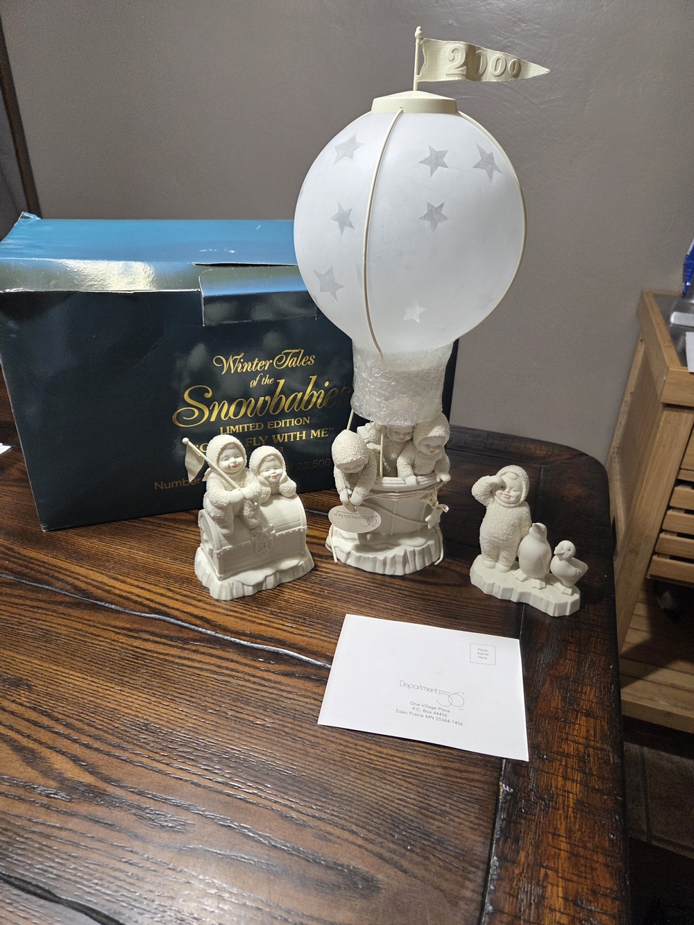 Snowbabies Come Fly W/Me #18631 New OB To Check Original Box & Reg Card